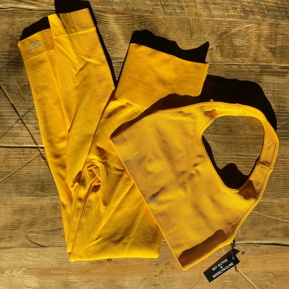 Set Active by Madelyn Cline halter top & leggings